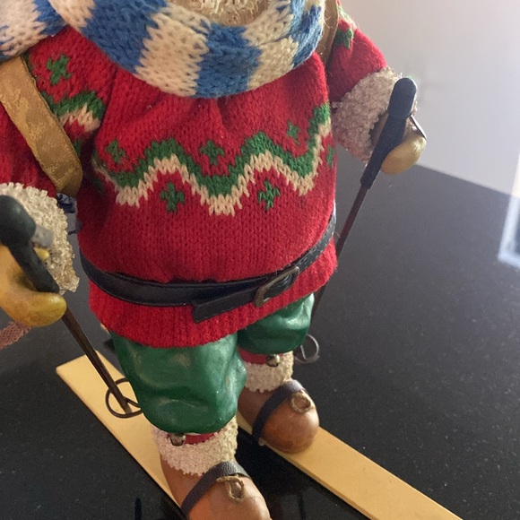 Vintage 1989 Possible Dreams Clothique Santa Skiing Figurine Nordic Sweater - Picture 6 of 15